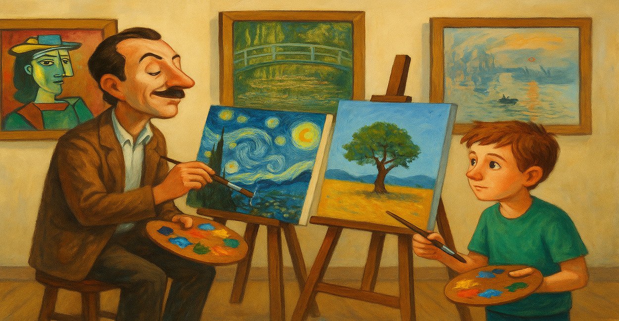 The Lying Painter and the Real Artist